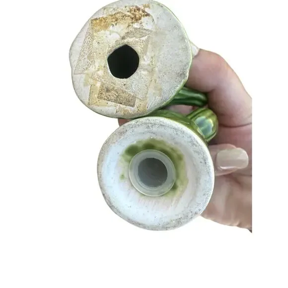 Vintage Ceramic Cactus Salt & Pepper Shakers – Southwestern – Missing Plugs - Picture 4 of 5